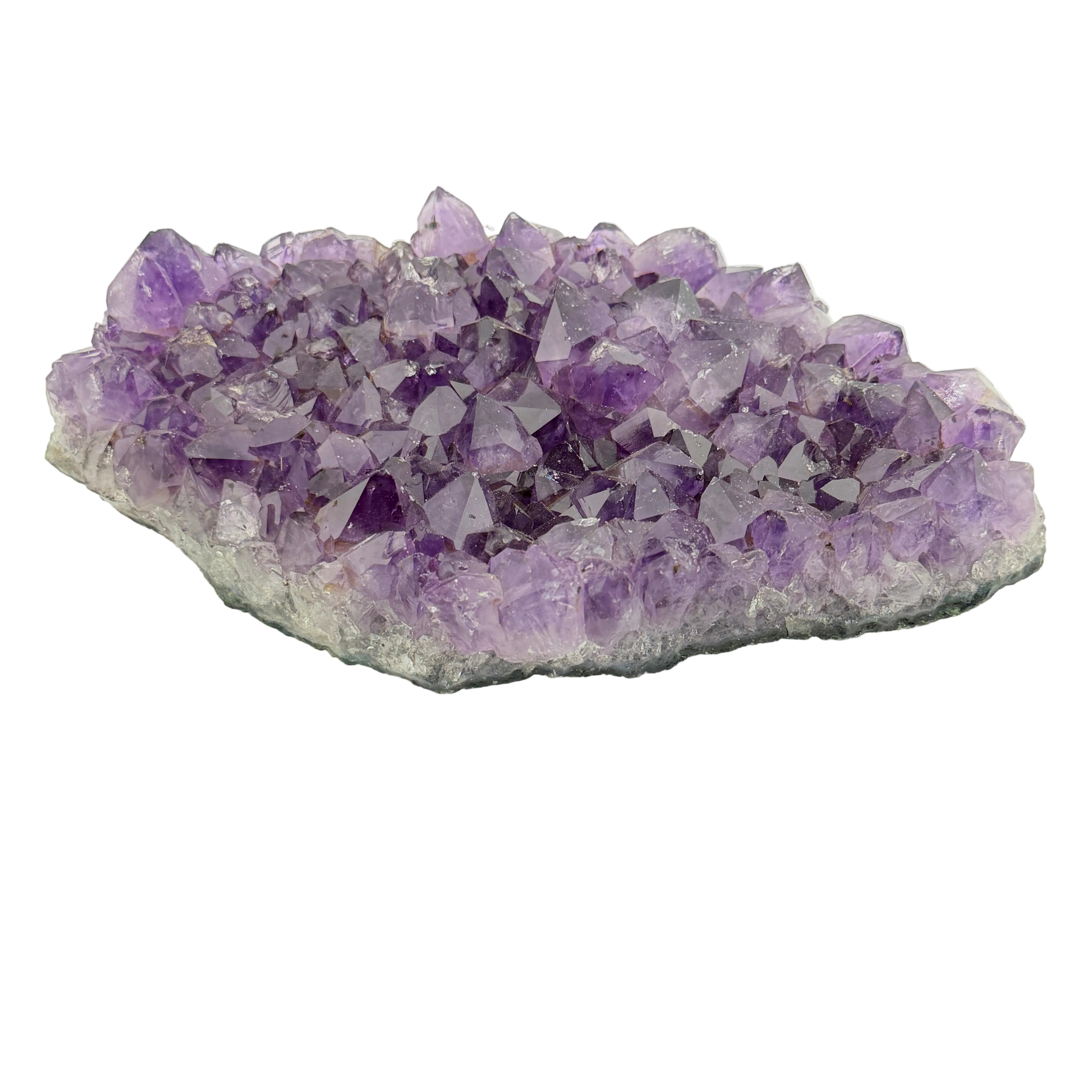 Amethyst Drusenstück Unikat 10 – A-Qualität –  937 g - Maße: 19 x 12 x 5 cm – Naturkristall aus Brasilien für Schutz und Klarheit