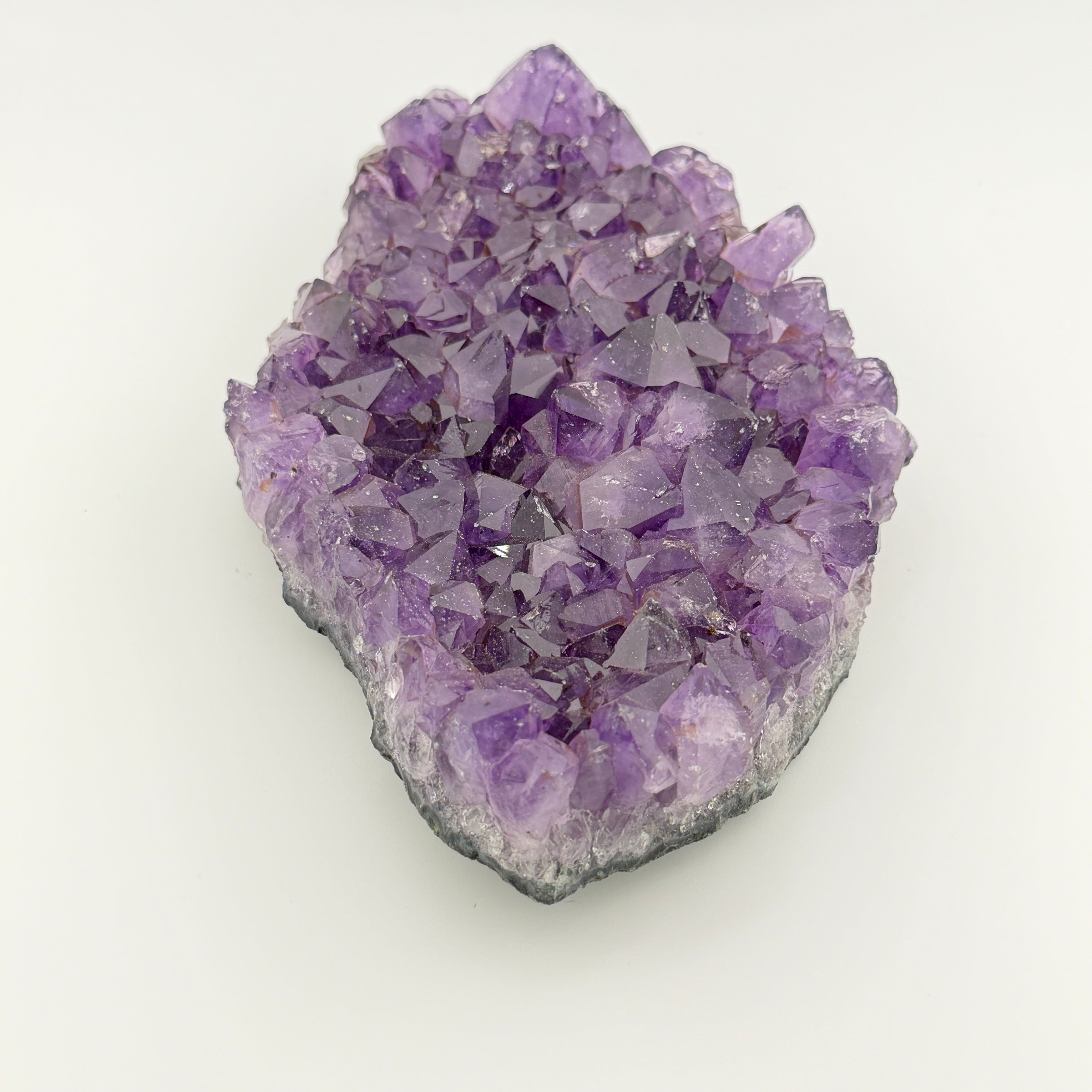 Amethyst Drusenstück Unikat 10 – A-Qualität –  937 g - Maße: 19 x 12 x 5 cm – Naturkristall aus Brasilien für Schutz und Klarheit