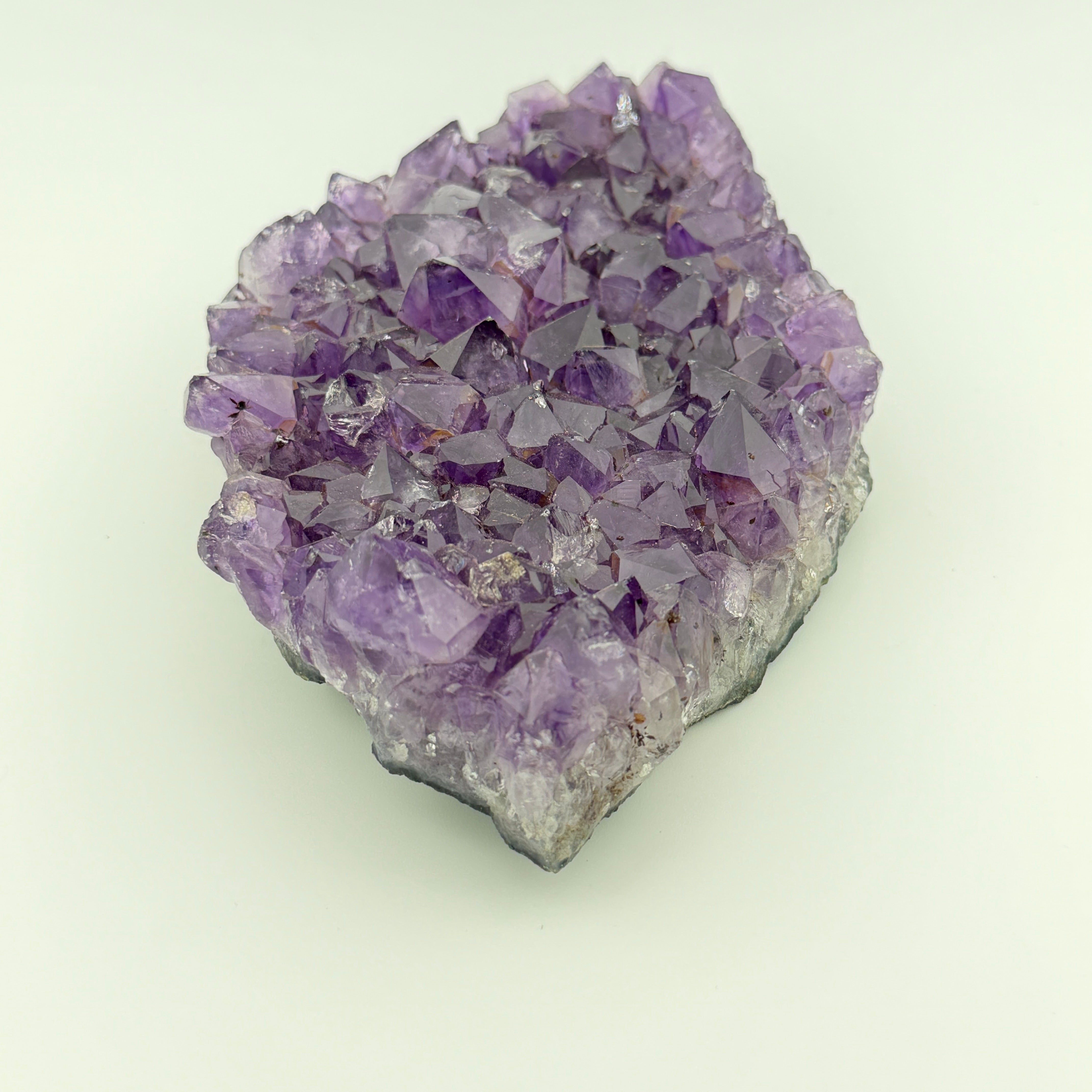 Amethyst Drusenstück Unikat 10 – A-Qualität –  937 g - Maße: 19 x 12 x 5 cm – Naturkristall aus Brasilien für Schutz und Klarheit