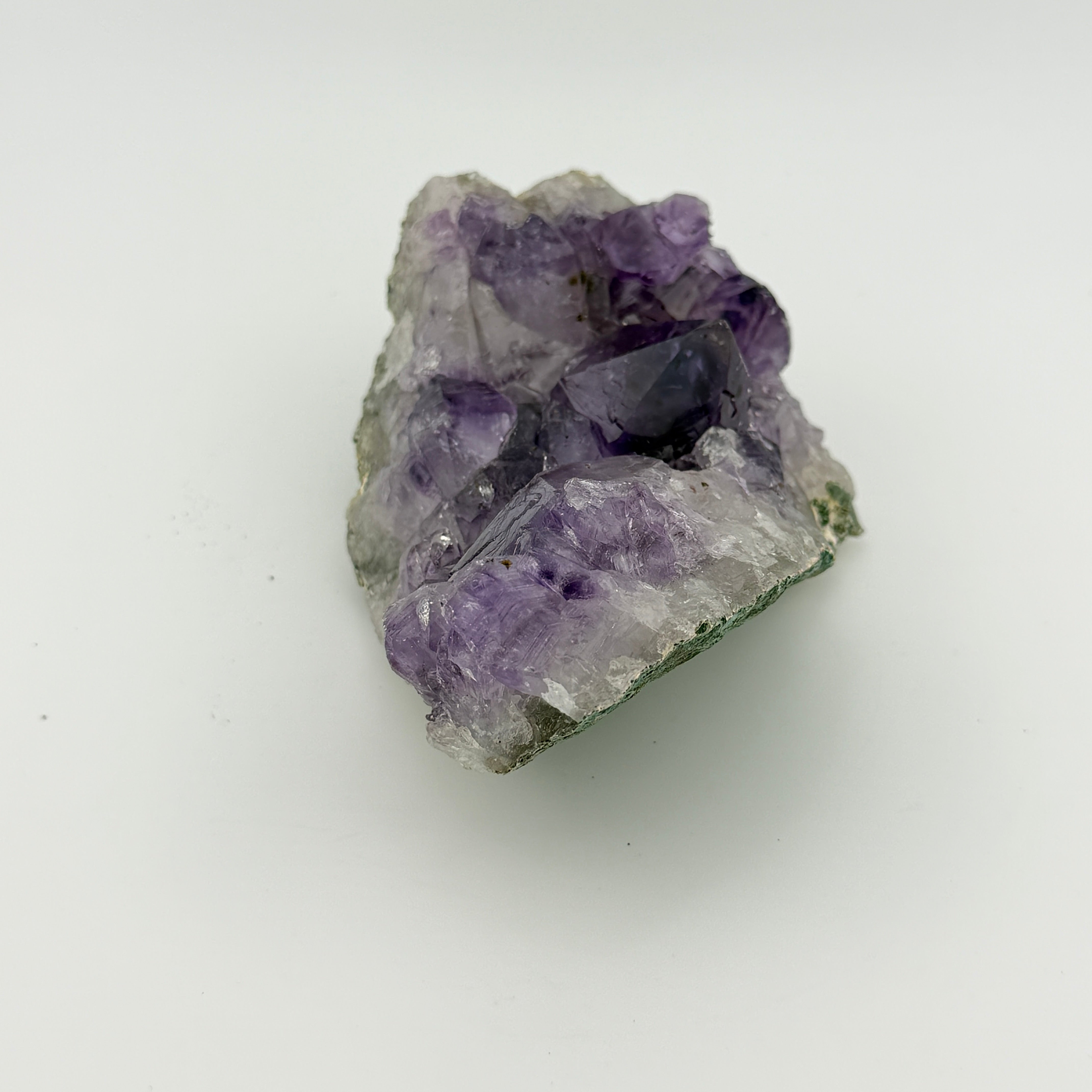 Amethyst Drusenstück Unikat 11 – A-Qualität –  428 g - Maße: 12 x 8 x 5 cm – Naturkristall aus Brasilien für Schutz und Klarheit