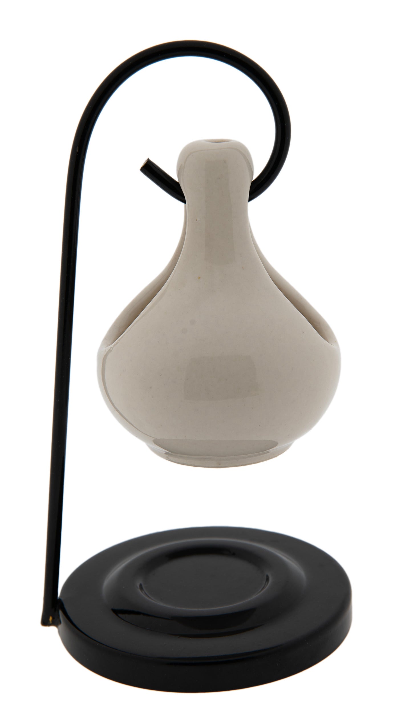 Joy Aromalampe – Elfenschaukel aus Keramik mit Eisenstand – H 20 cm Ø 10 cm