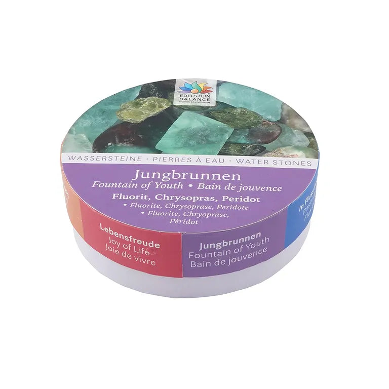 Jungbrunnen – Edelstein Balance - Wassersteine Mischung ca. 100 g in Pappschachtel