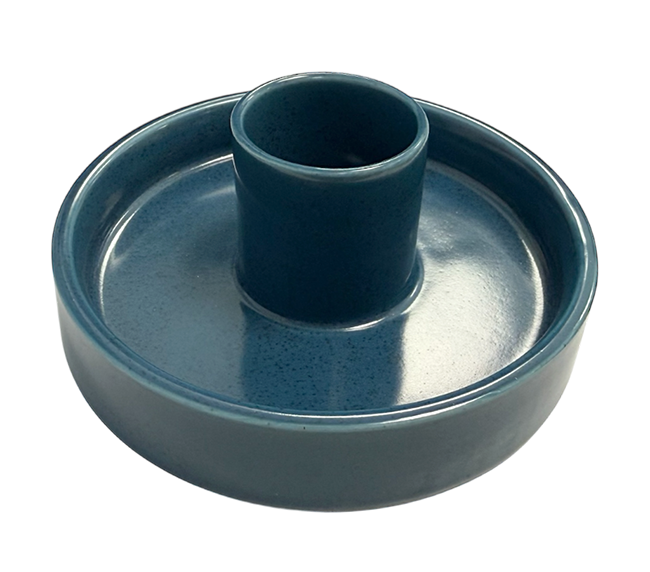 Keramik Räucherhalter für Palo Santo & Räucherkegel – Ozeanblau (10,5 cm)