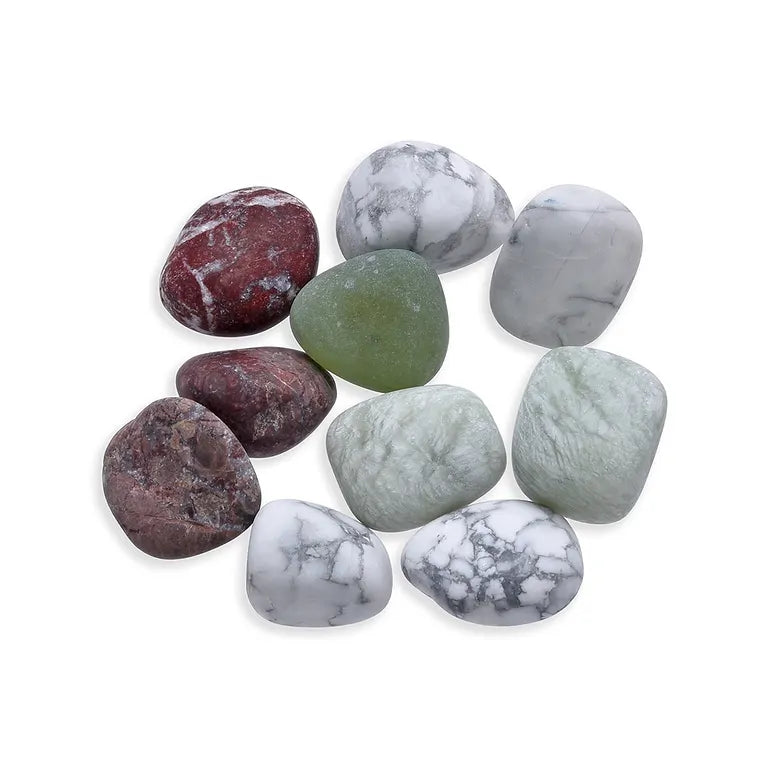 Kraft und Geschmeidigkeit – Lapis-Vitalis - Wassersteine Mischung ca. 100 g in Pappschachtel