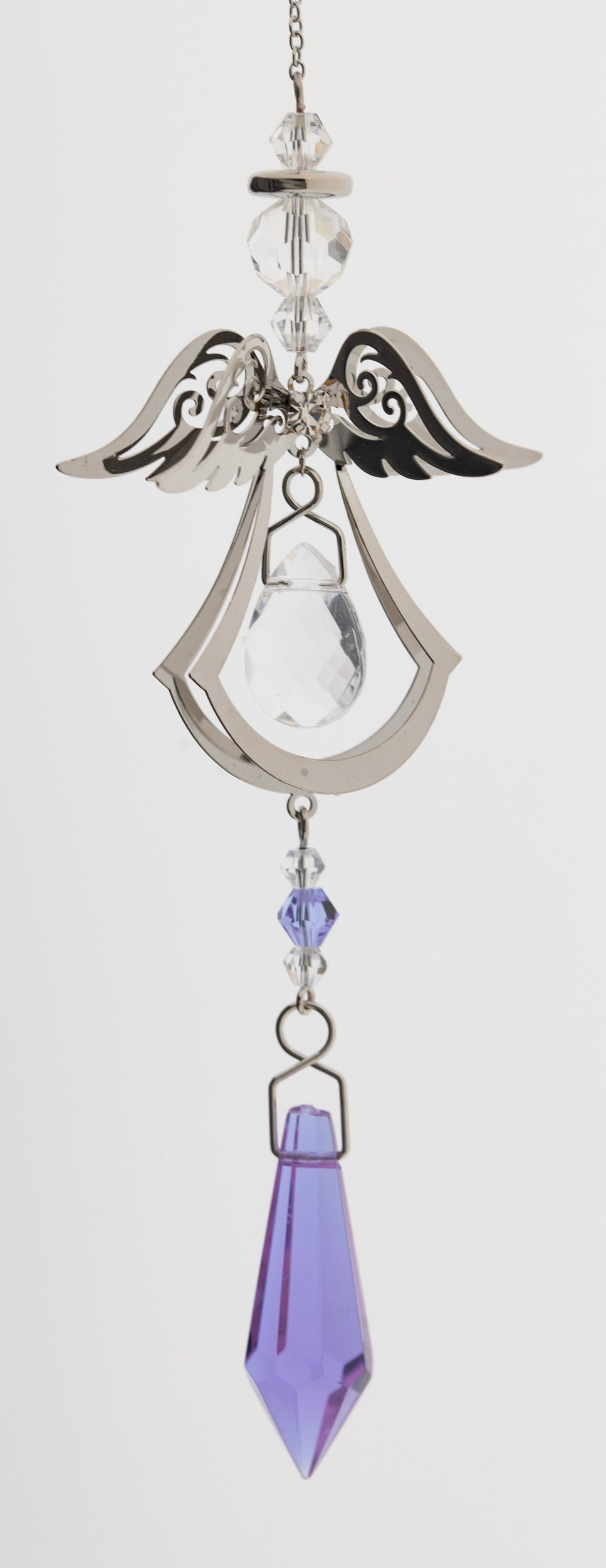 Kristallhänger Engel – Licht, Schutz & Harmonie – Maße: 13 × 4,5 cm