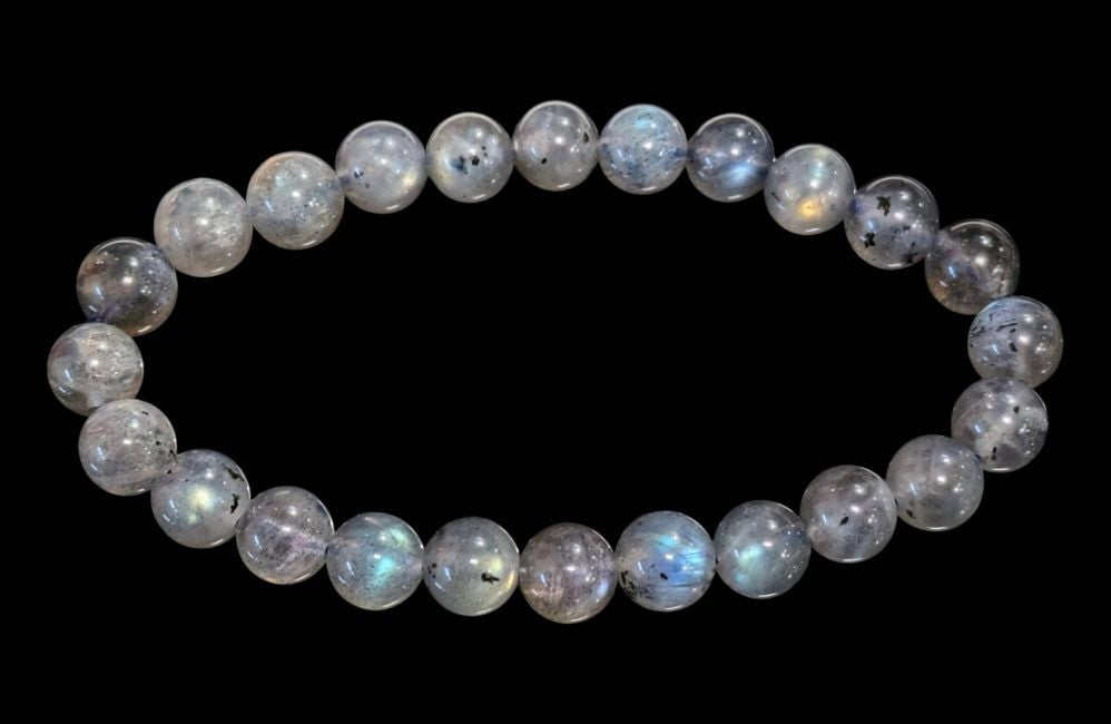 Labradorit Armband – Mystisches Farbenspiel aus Madagaskar in AA+ Qualität(8 mm)