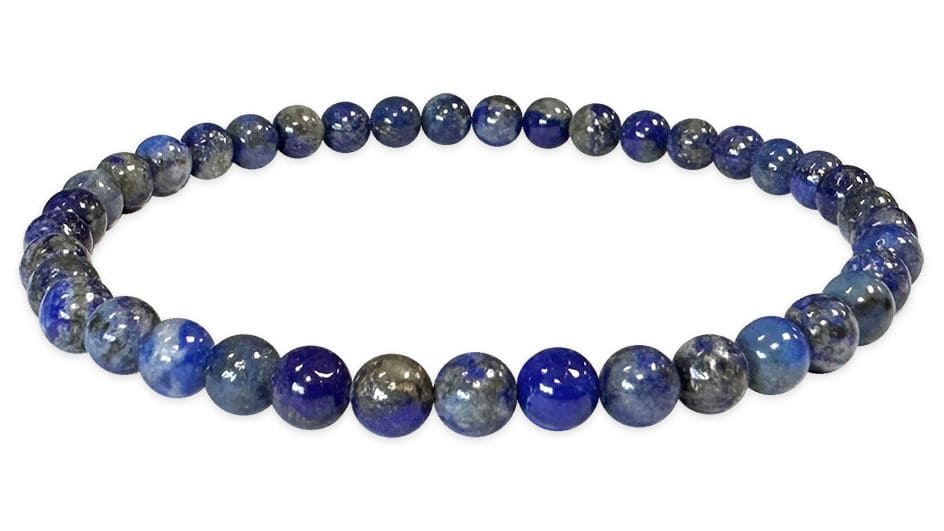 Lapis Lazuli Armband – Afghanistan Natursteine (4 mm, A-Qualität)