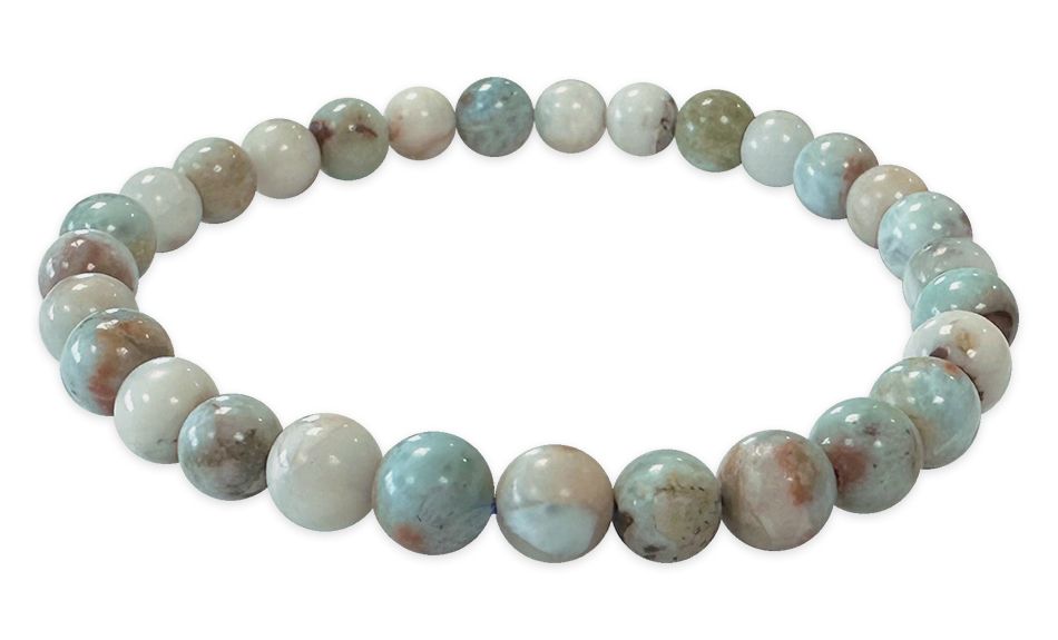 Larimar - AB Qualität - Perlenarmband 5,5-6,5 mm