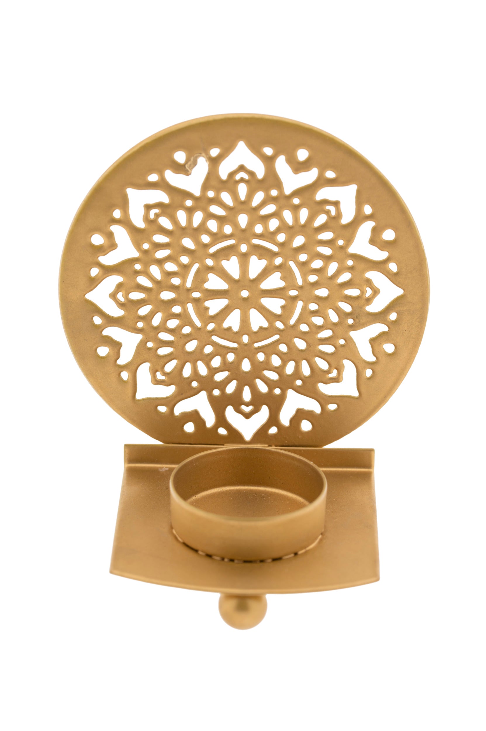 Lichtobjekt Mandalaherz gold – Wärme, Liebe & Symbolkraft –  Höhe 11,5 cm