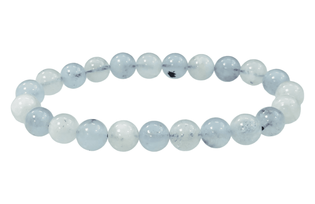 Mosambik Aquamarin Armband – Edles Meeresblau in A-Qualität (8–9 mm)