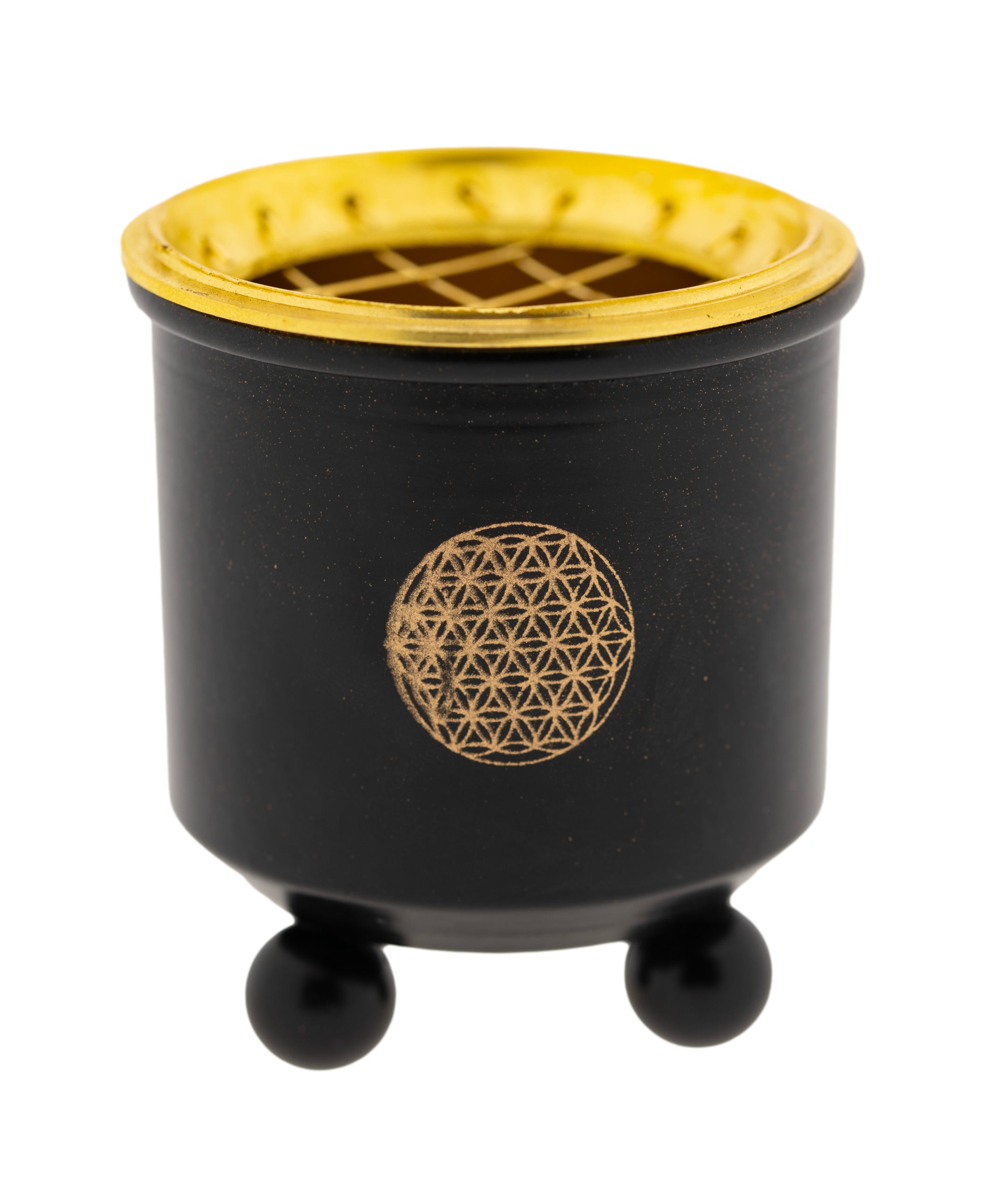 Netzgefäß Mondana – klein – mit Blume des Lebens – H: 6,5 cm Ø: 6 cm