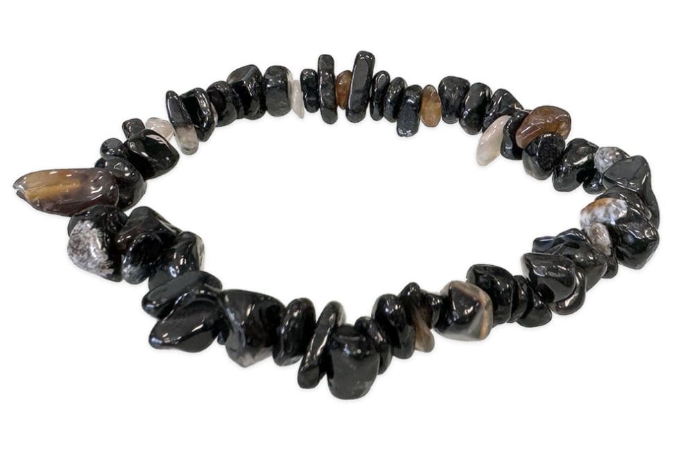 Onyx Splitterarmband – Natürliche Eleganz aus Brasilien in A-Qualität (3-8 mm)