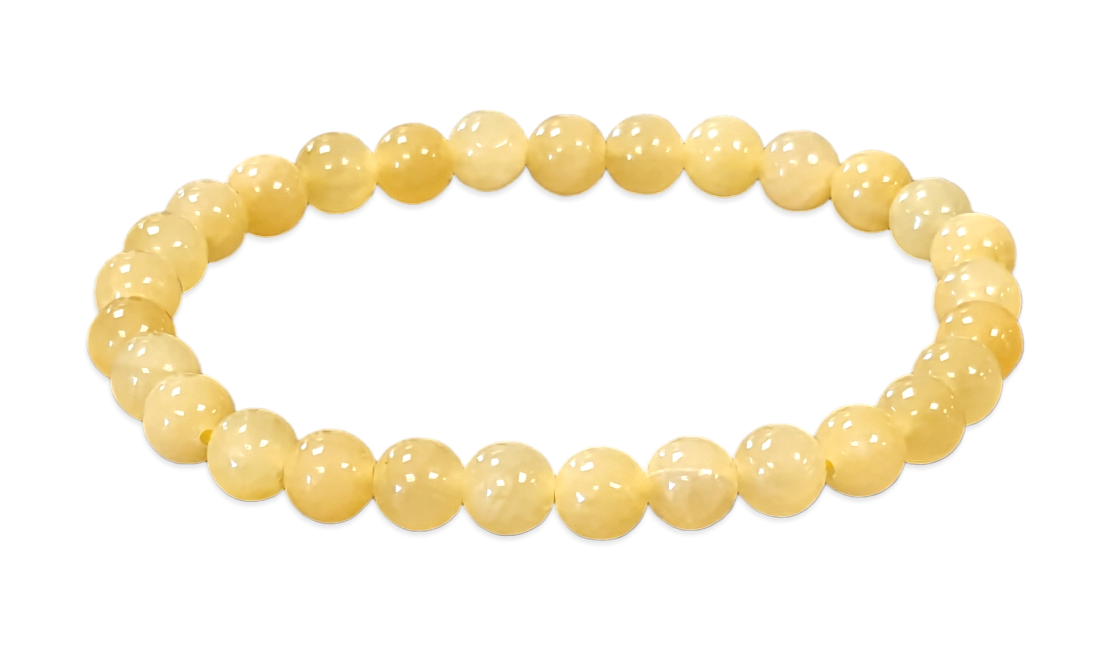 Orangencalcit - A Qualität - Perlenarmband 6 mm