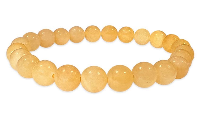 Orangencalcit Armband – Sonnige Energie aus Mexiko in A-Qualität (8 mm)