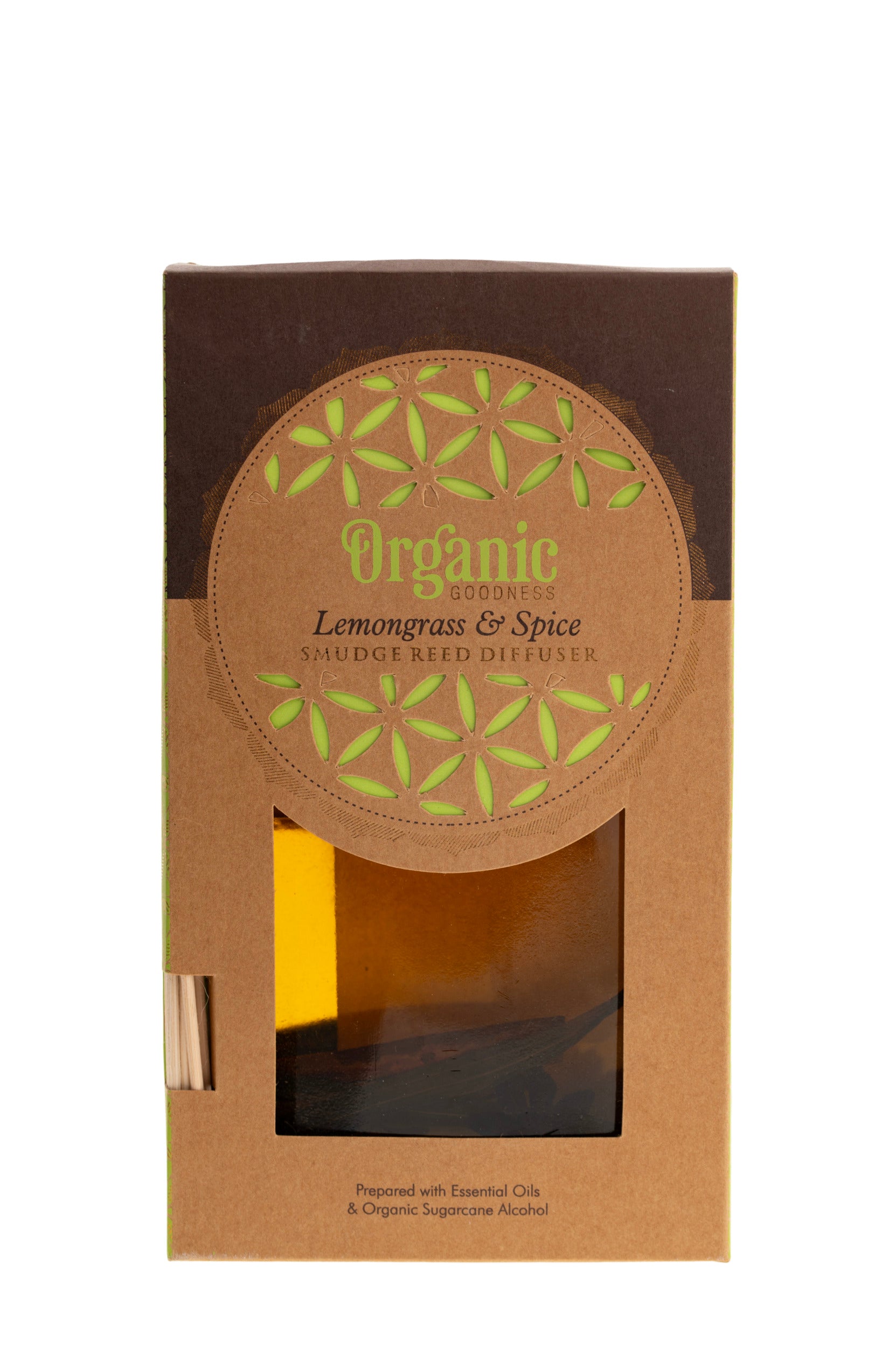 Organic Reed Diffuser (Natürlicher Raumdiffusor) – Zitronengras & Gewürze – 150 ml
