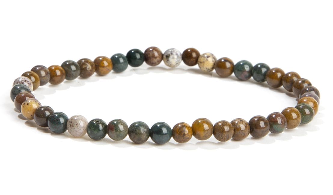 Ozean-Jaspis Armband – Natursteine aus den USA (4 mm, A-Qualität)