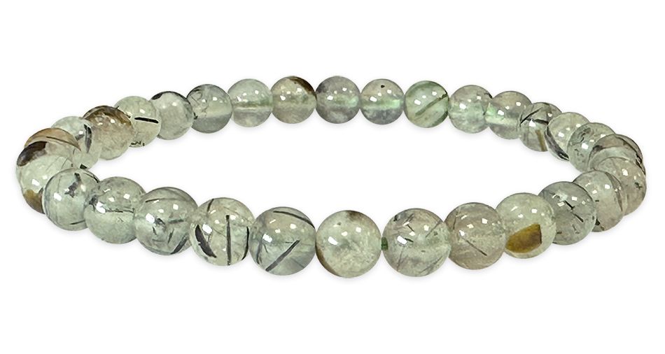 Prehnit - A Qualität - Perlenarmband 6 mm