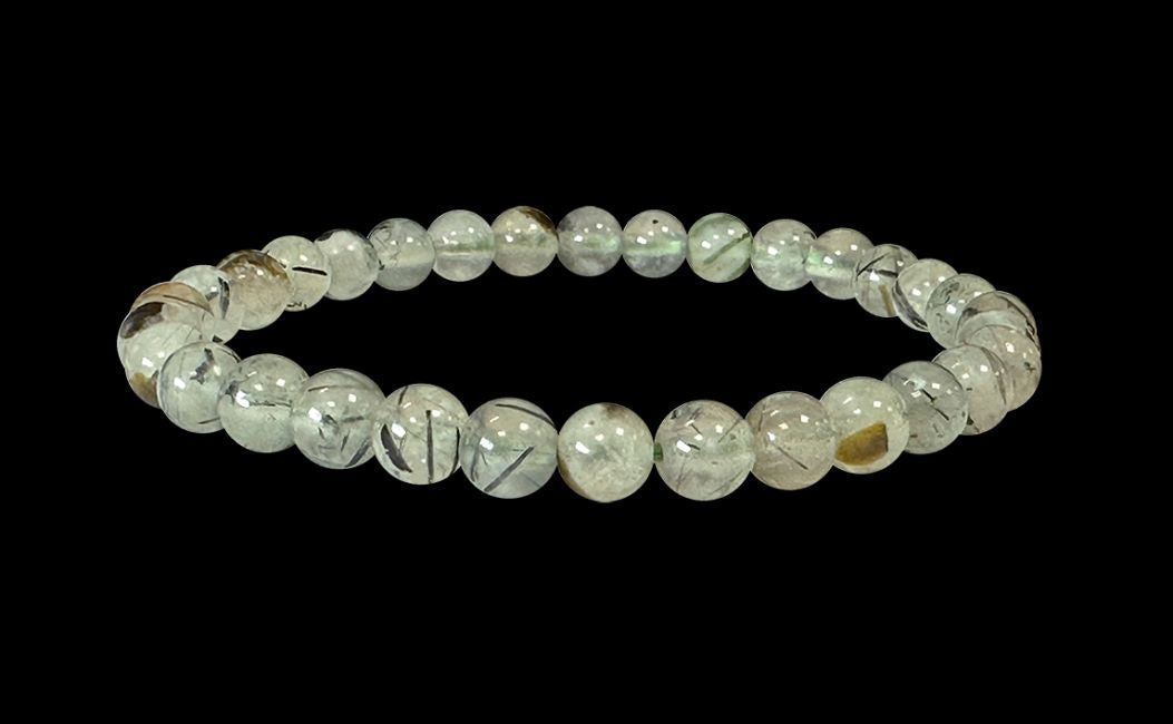 Prehnit - A Qualität - Perlenarmband 6 mm