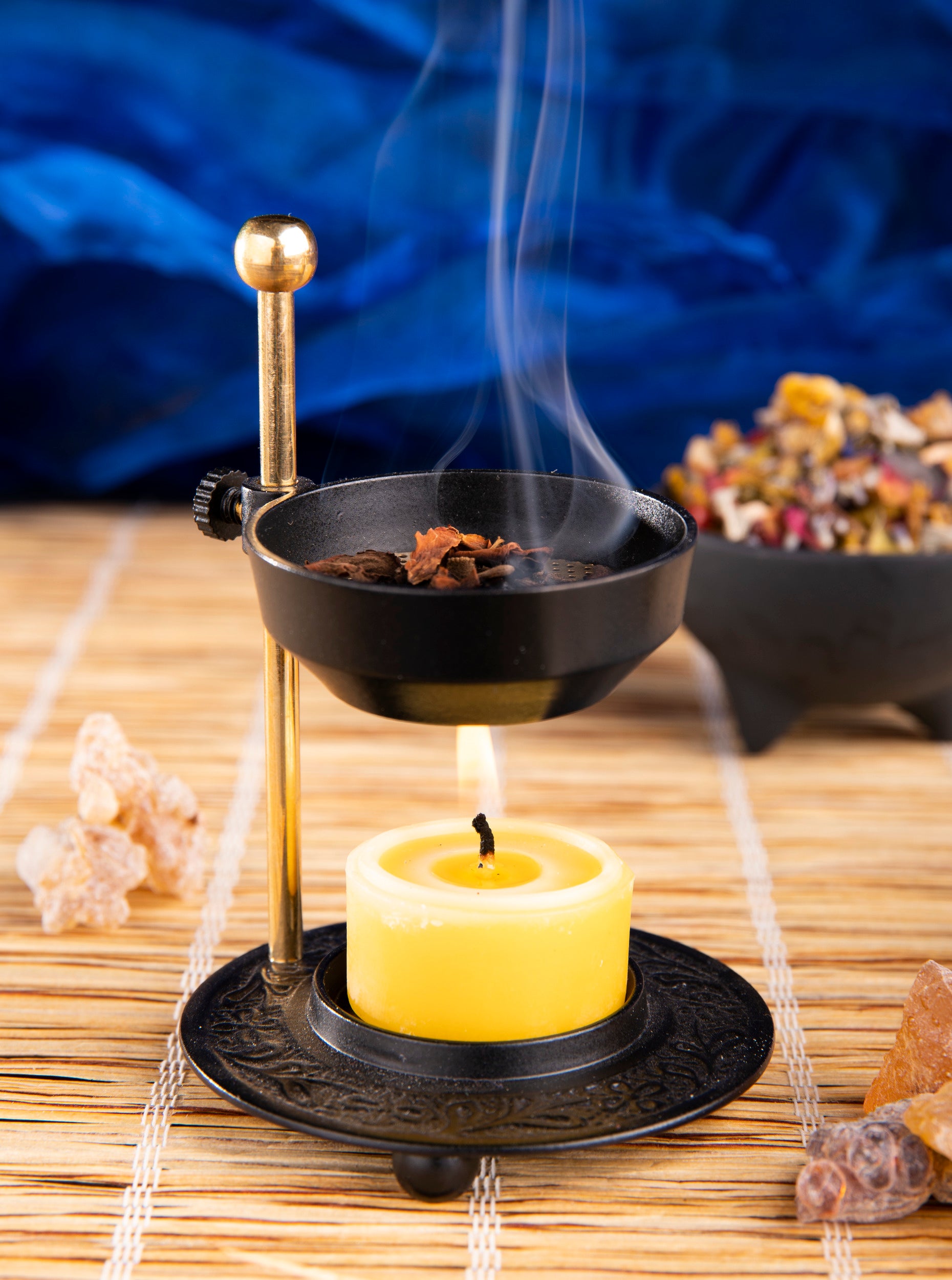 Räuchergefäß Kunari – höhenverstellbares Siebgefäß – H 11 cm, Ø 8 cm