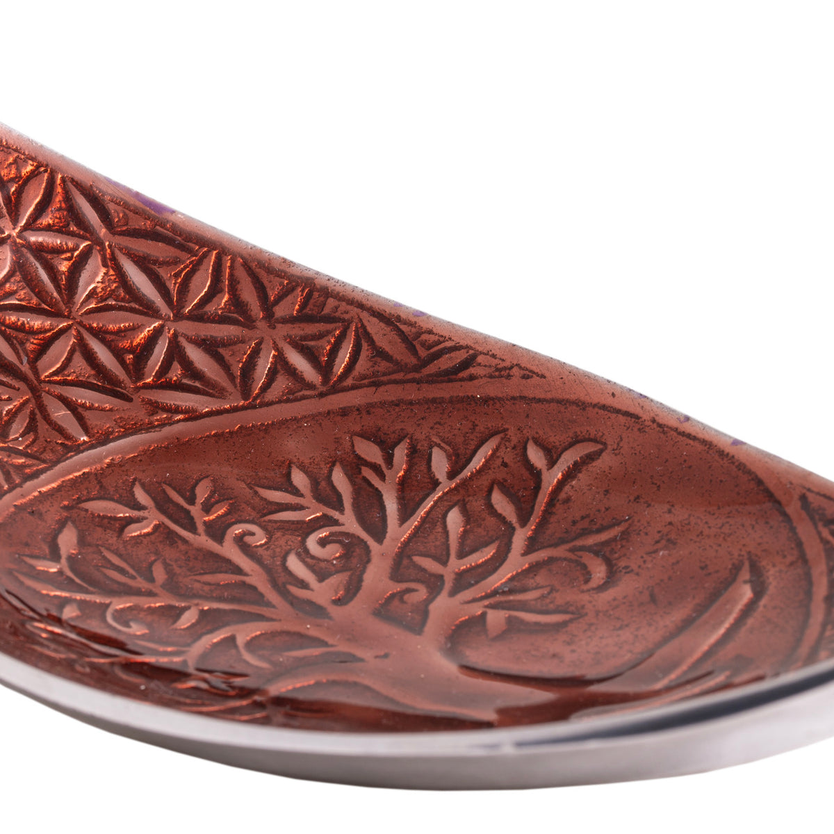 Qcwwy Buddhistische Räucherschale Gold - Kupfer Schale Für Räucherwerk & Meditation