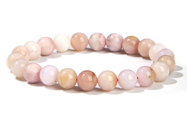 Rosa Opal Armband – Sanfte Herzensenergie aus Peru in A-Qualität (8 mm)