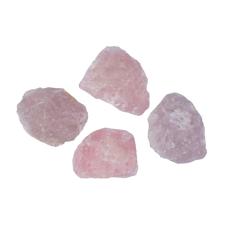 Rosenquarz Rohsteinbrocken aus Madagaskar – Handverlesenes Einzelstück (Gewichtsklasse wählbar)