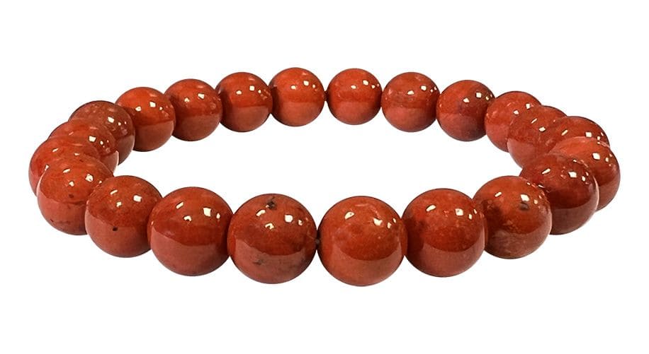 Roter Jaspis Armband – Vitalität aus Südafrika in A-Qualität (8-9 mm)