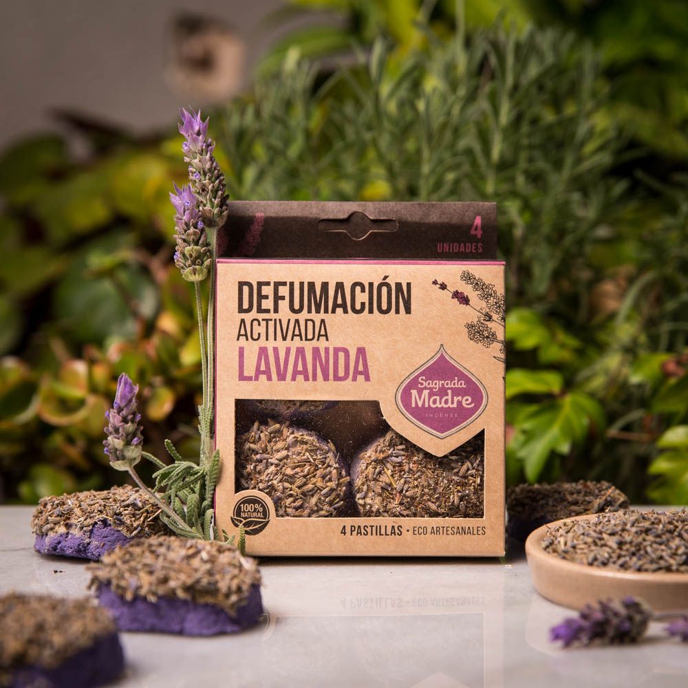Sagrada Madre - Defumación Activada - Aktiv-Räuchertabletten Lavendel