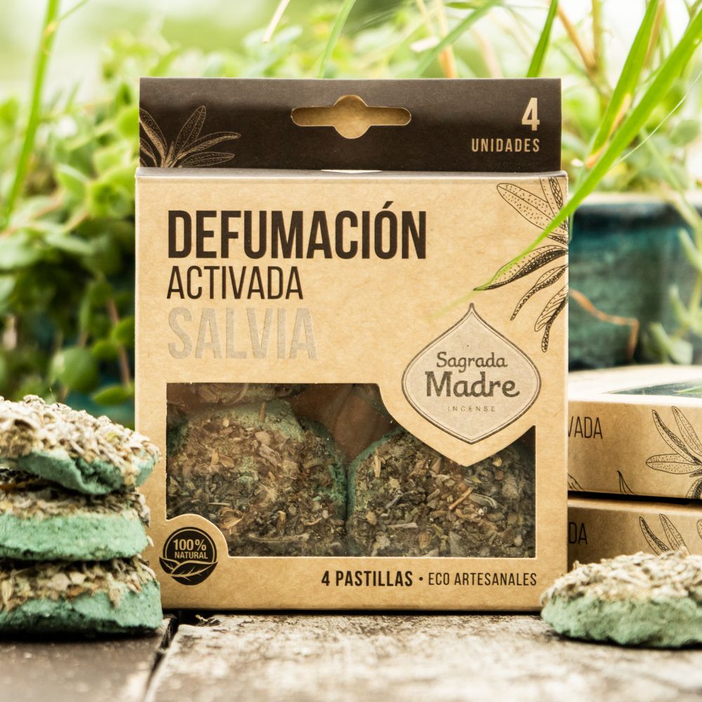 Sagrada Madre - Defumación Activada - Aktiv-Räuchertabletten Weißer Salbei