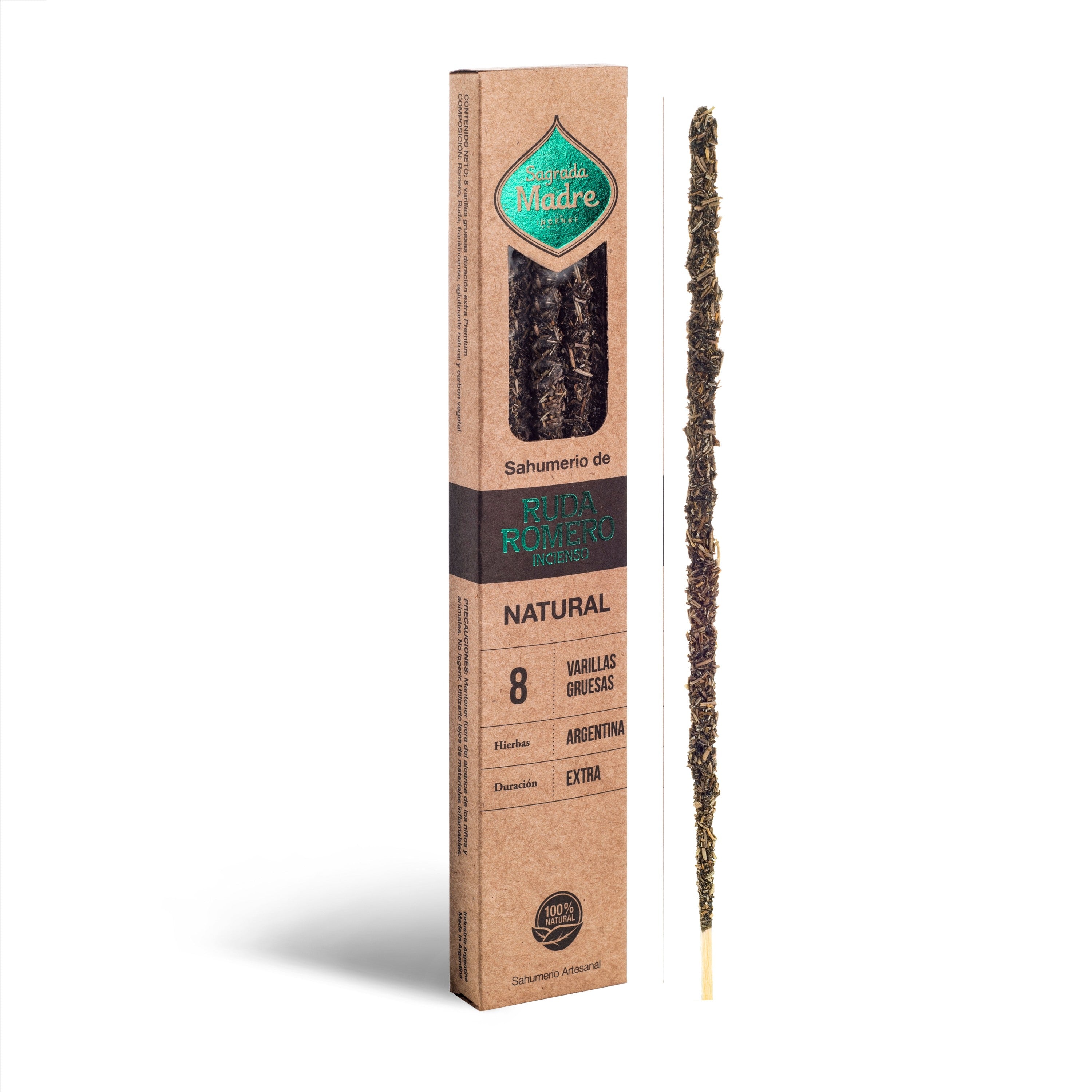 Sagrada Madre - Natural - Raute, Rosmarin & Weihrauch - Räucherstäbchen