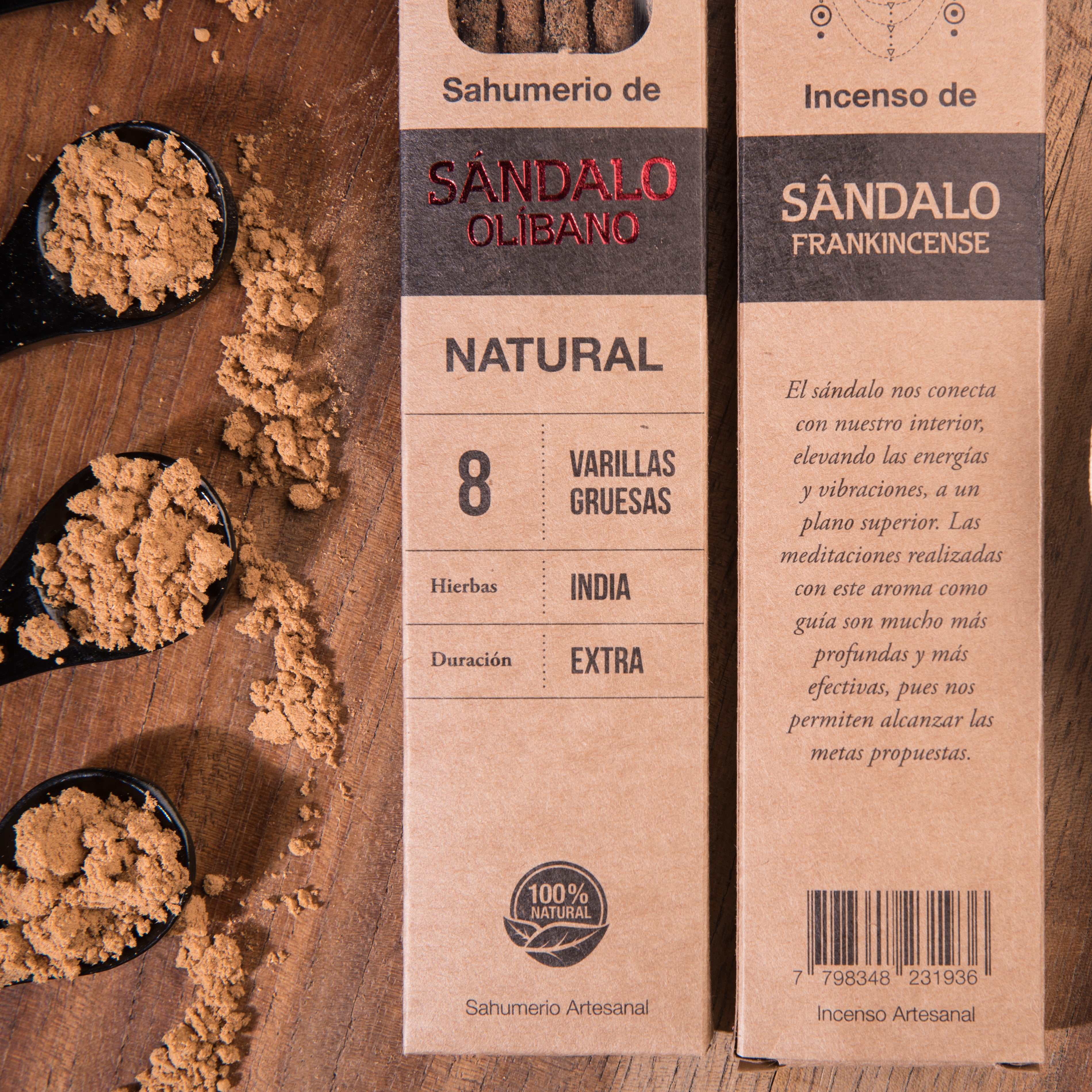 Sagrada Madre - Natural - Sandelholz & Weihrauch - Räucherstäbchen