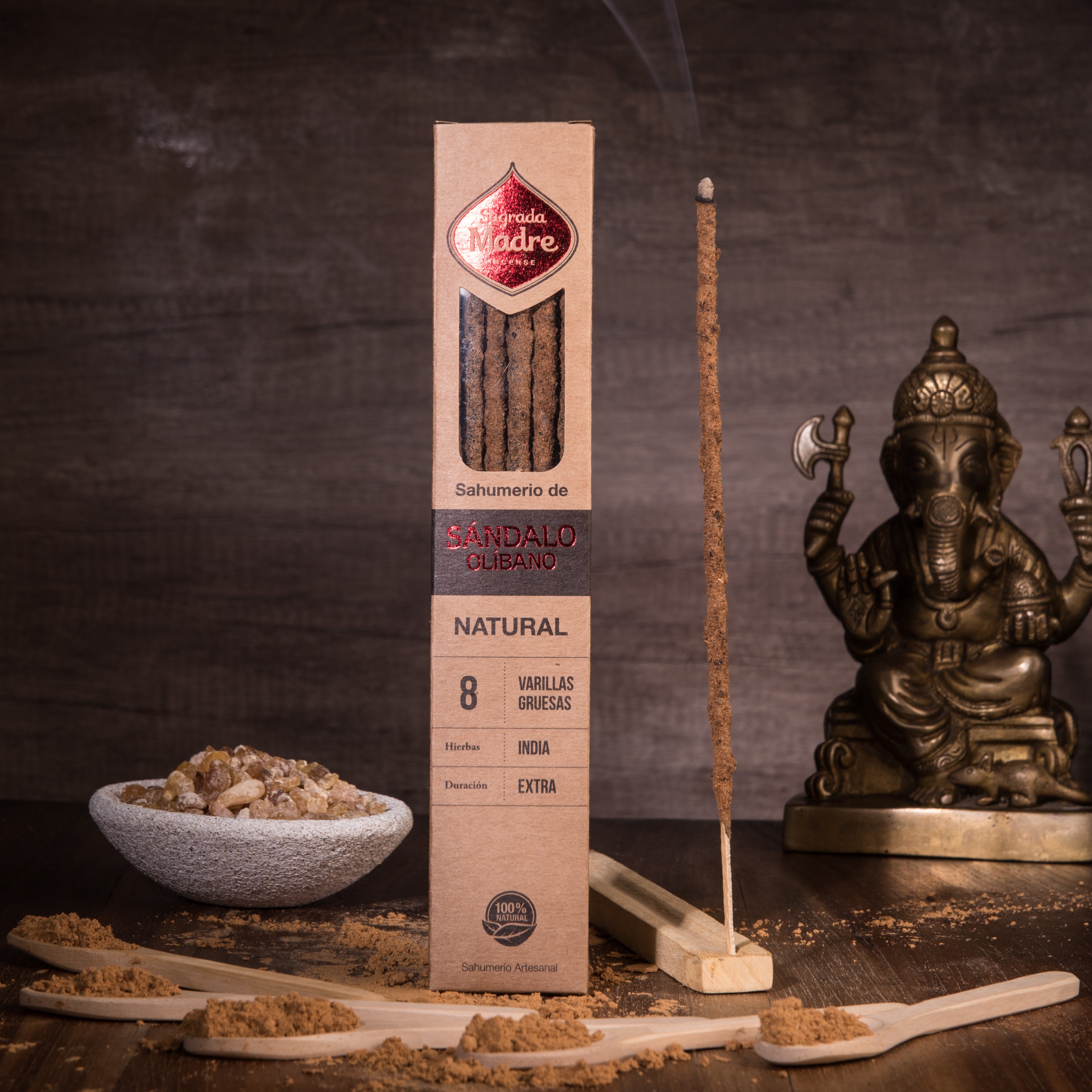 Sagrada Madre - Natural - Sandelholz & Weihrauch - Räucherstäbchen
