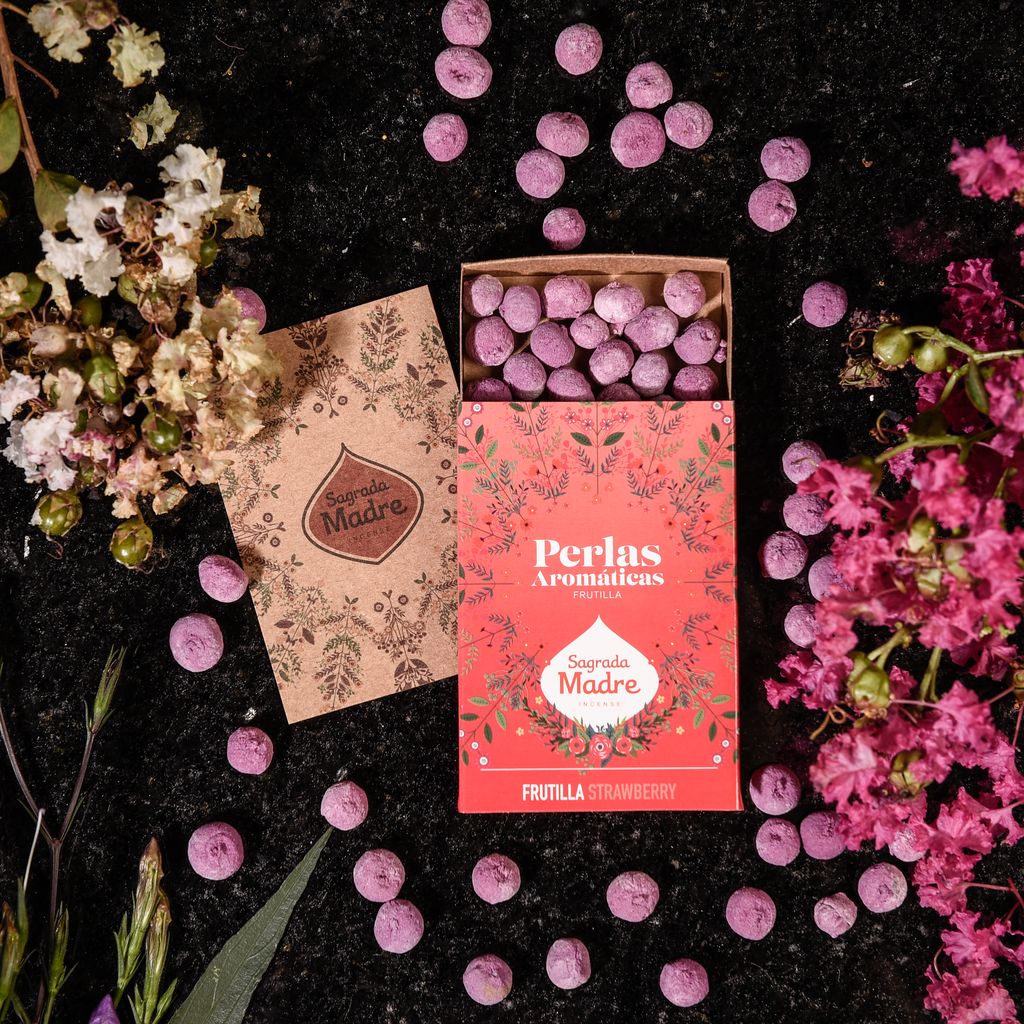 Sagrada Madre - Perlas Aromáticas - Erdbeeren - Duftperlen 40 Stk.