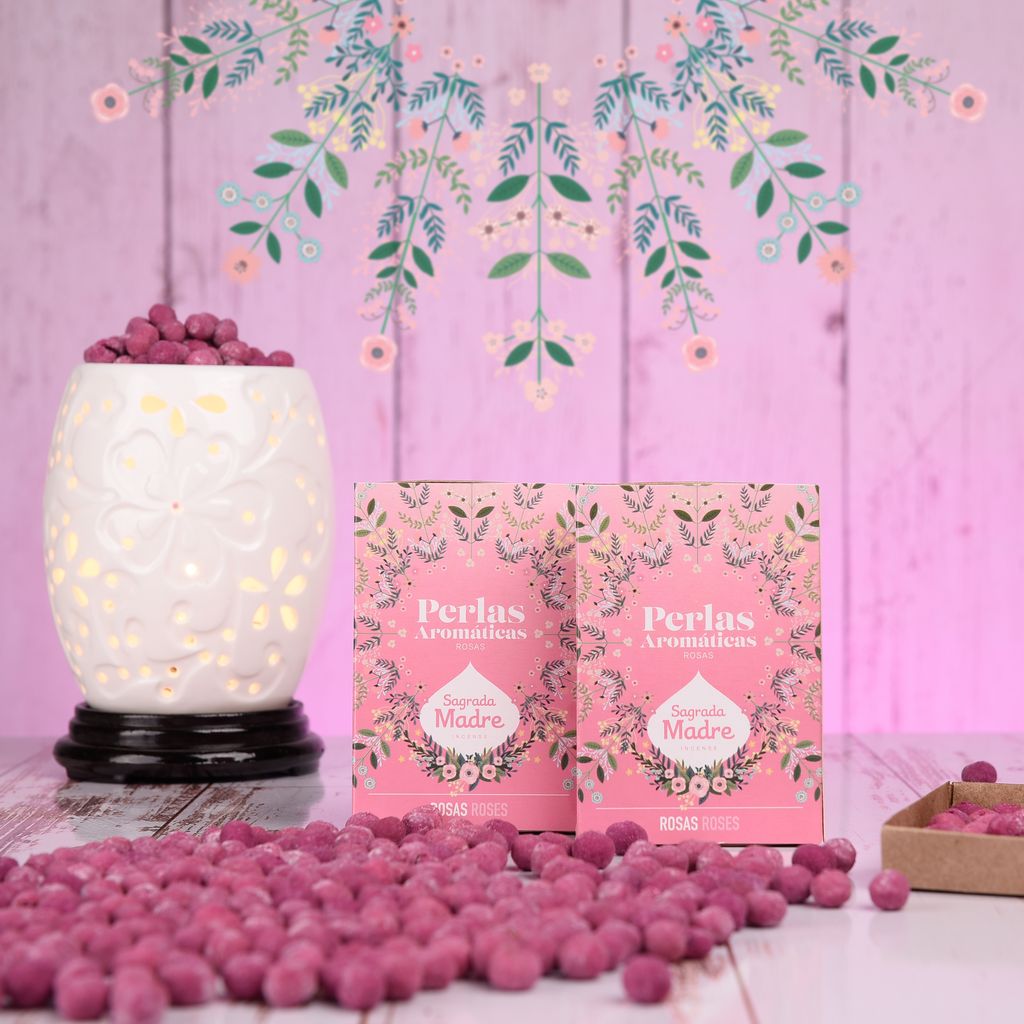 Sagrada Madre - Perlas Aromáticas - Rosen - Duftperlen 40 Stk.