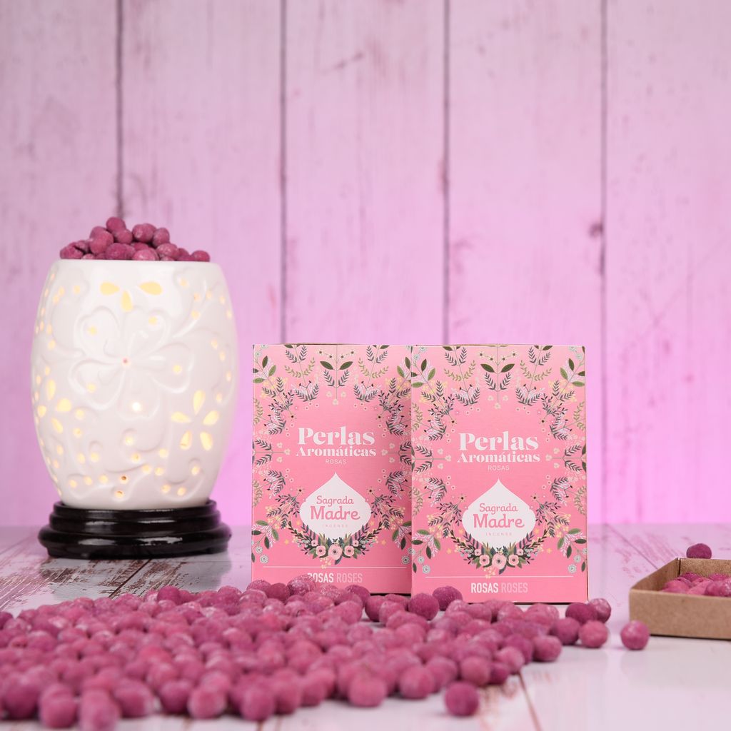 Sagrada Madre - Perlas Aromáticas - Rosen - Duftperlen 40 Stk.