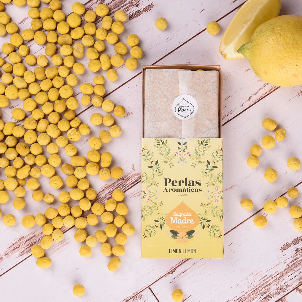 Sagrada Madre - Perlas Aromáticas - Zitrone - Duftperlen 40 Stk.