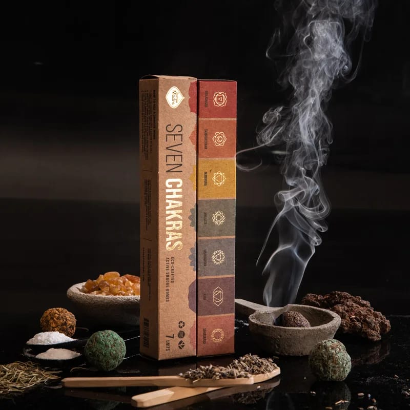 Sagrada Madre - Smudge Bombs - Sieben Chakren - Räucherkugeln 7 St.