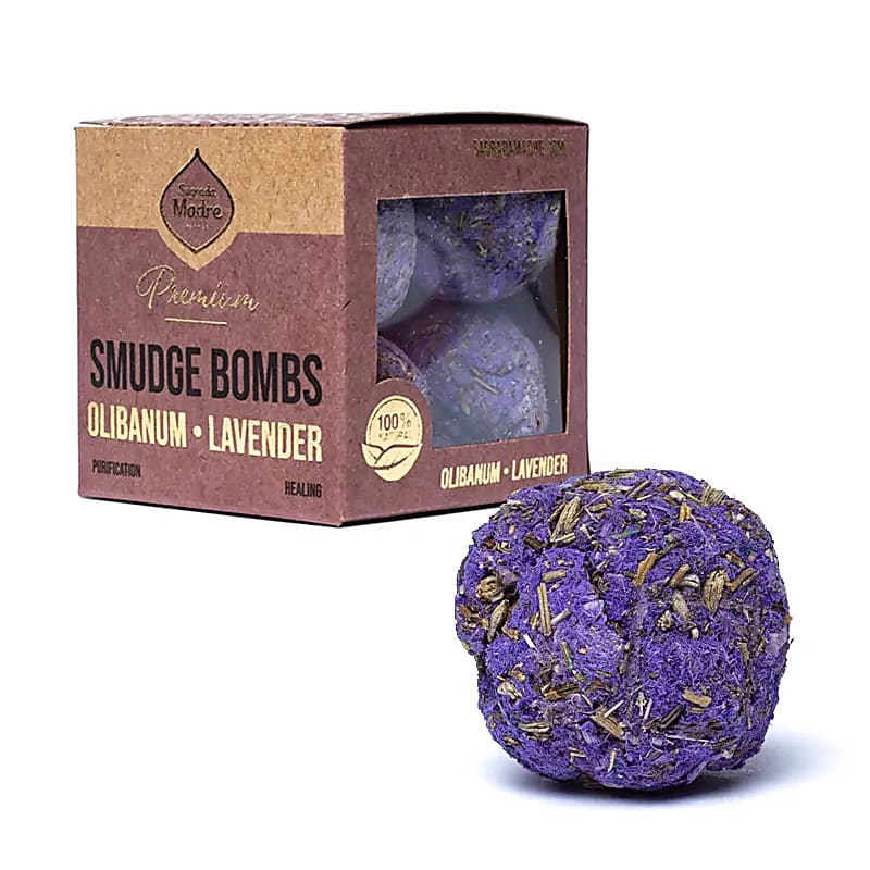 Sagrada Madre - Premium Smudge Bomb - Olibanum & Lavendel ca. 65 g