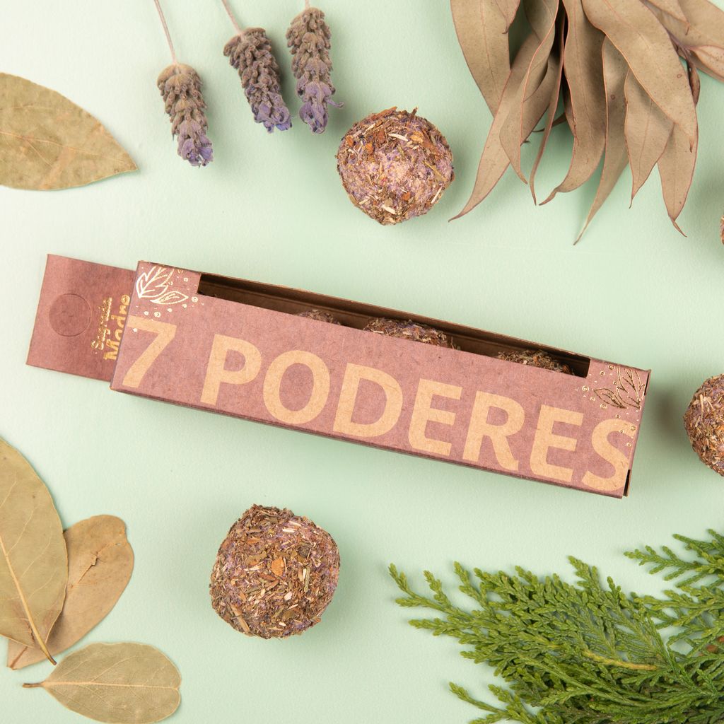 Sagrada Madre – Bombita Herbal - Räucherkugeln - 7 Kräfte - 4 Stk.