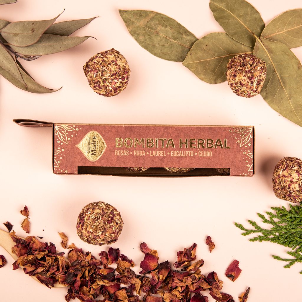 Sagrada Madre – Bombita Herbal - Räucherkugeln - Liebe - 4 Stk.