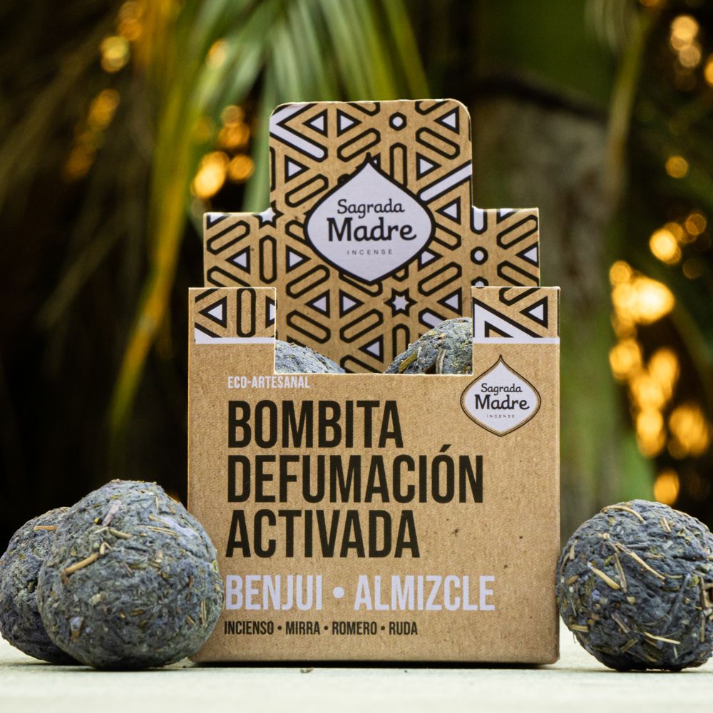 Sagrada Madre – Bombitas - Aktiv Räucherkugeln - Benzoe & Moschus – 8 Stk.