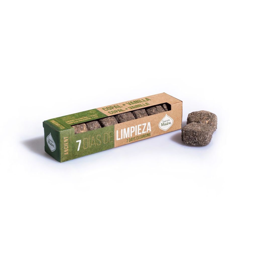 Sagrada Madre – Räucherpastillen „7 Tage Reinigung" - Copal & Vanille - 7 Stk.