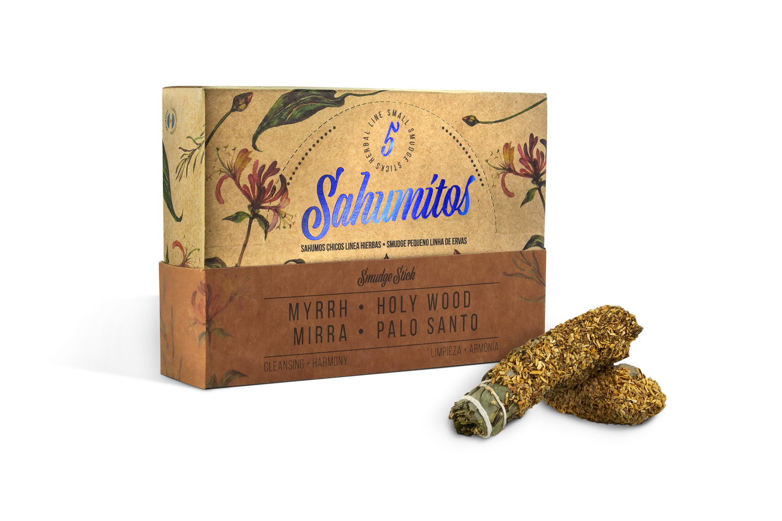 Sagrada Madre – Sahumito - Myrrhe & Palo Santo (Reinigung • Harmonie) - 5 Stk.