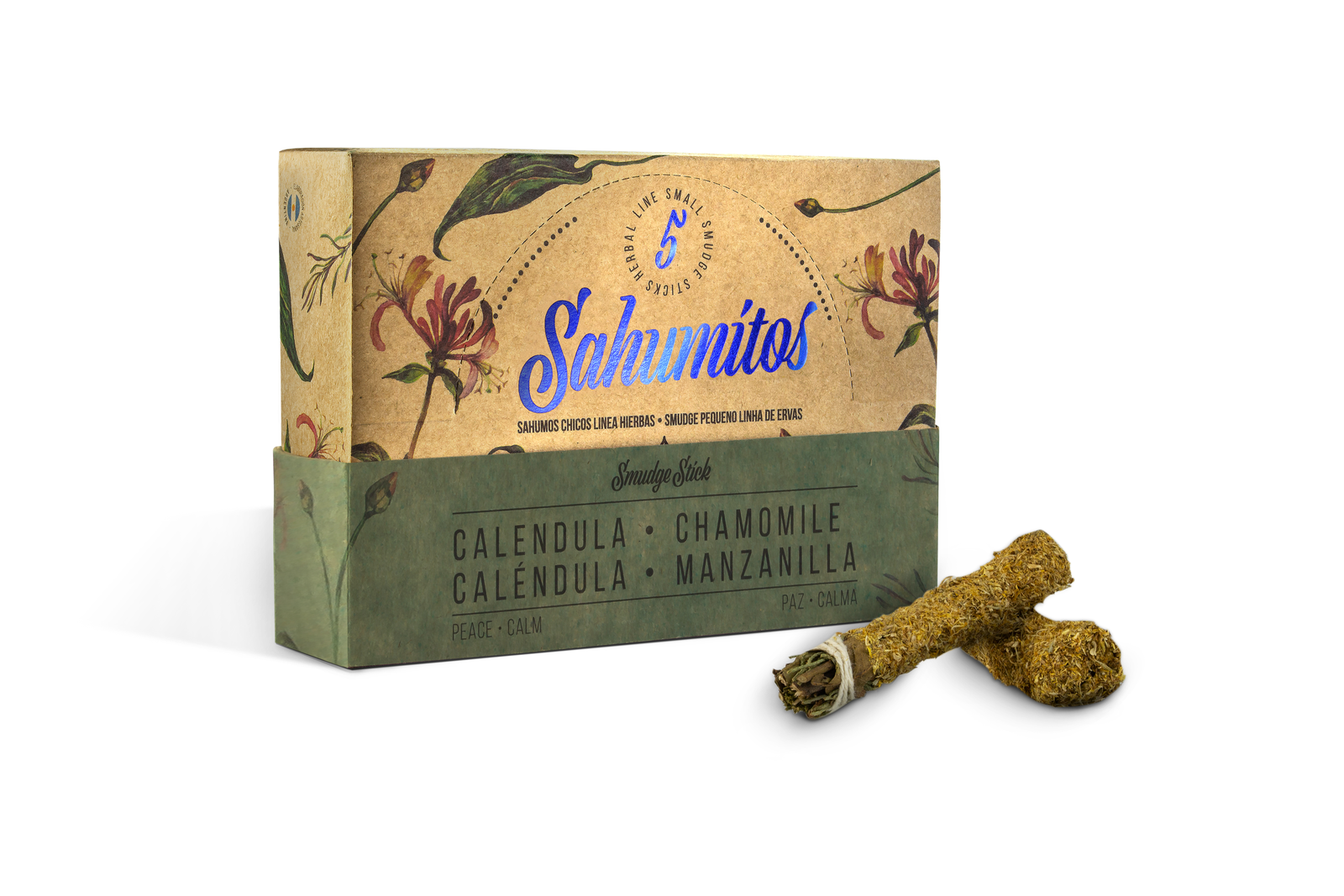 Sagrada Madre – Sahumito - Ringelblume & Kamille (Frieden & Ruhe) - 5 Stk.