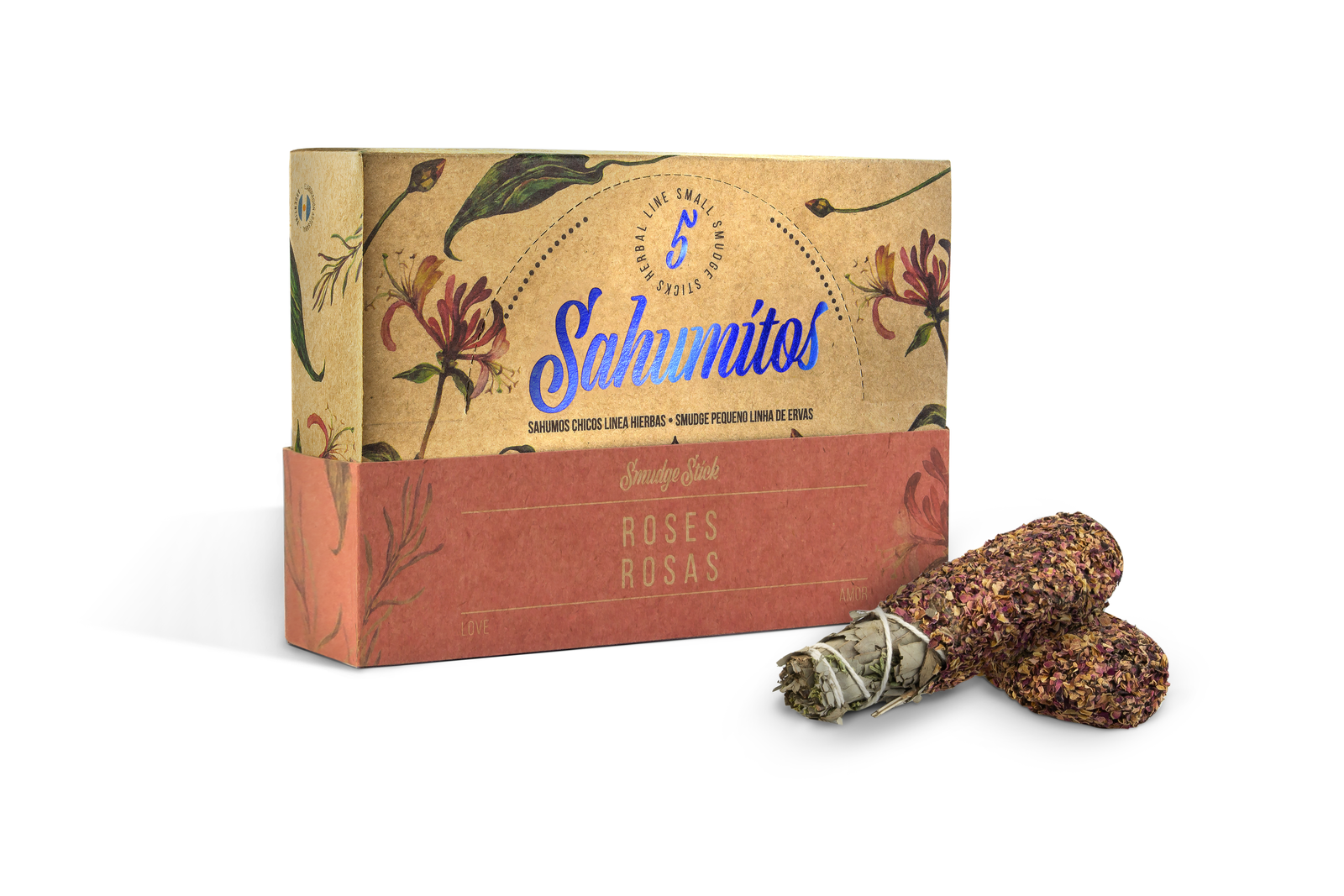 Sagrada Madre – Sahumito - Rosen (Herzöffnung • Liebe) - 5 Stk.