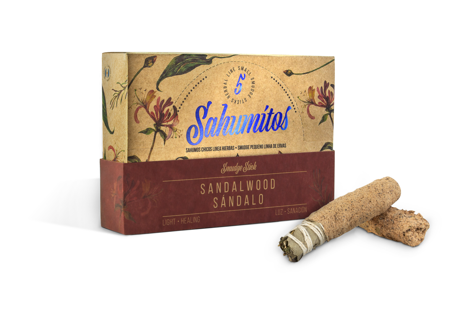 Sagrada Madre – Sahumito - Sandelholz (Licht & Heilung) - 5 Stk.
