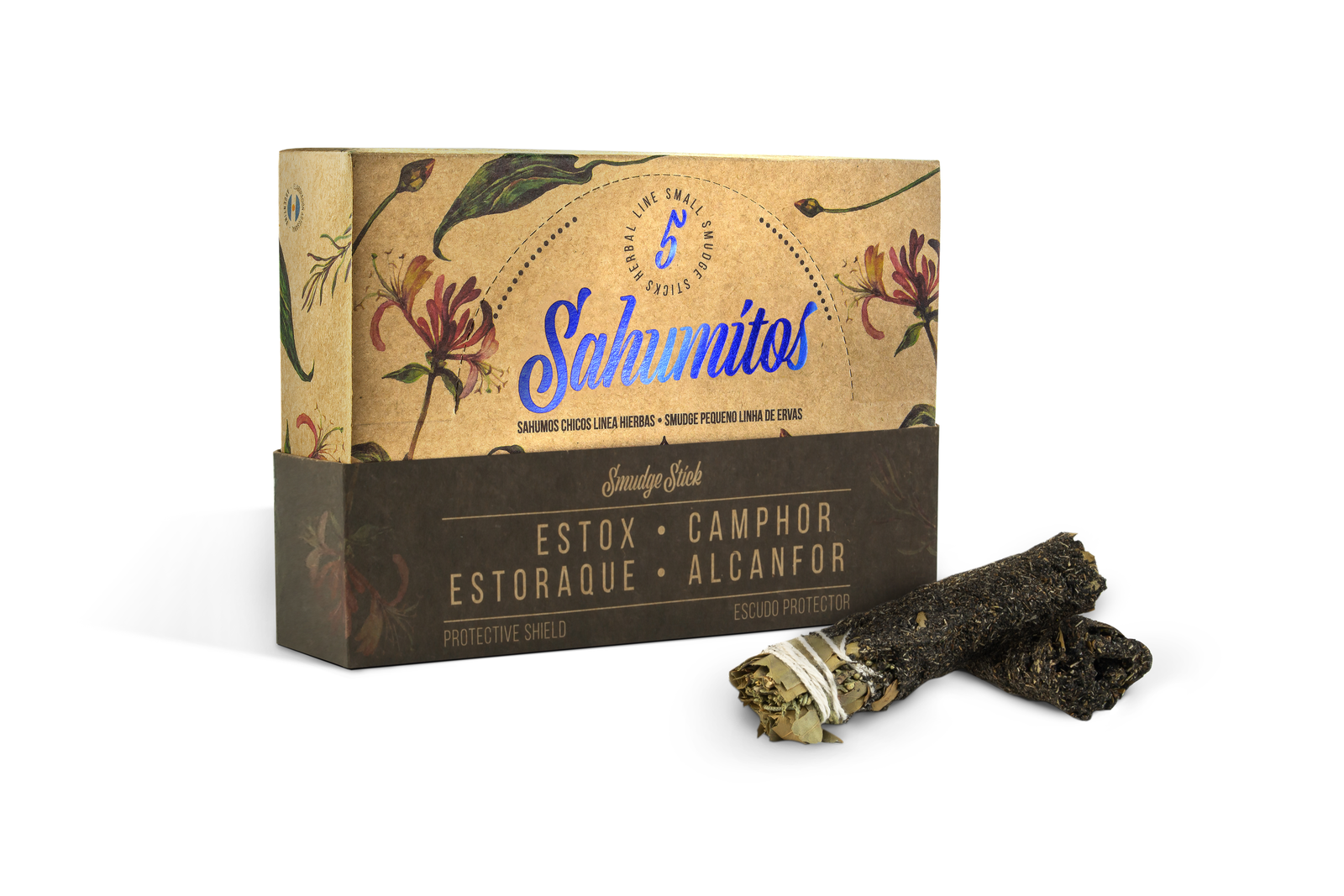 Sagrada Madre – Sahumito - Styrax & Kampfer (Schutzschild • Beschützer) - 5 Stk.