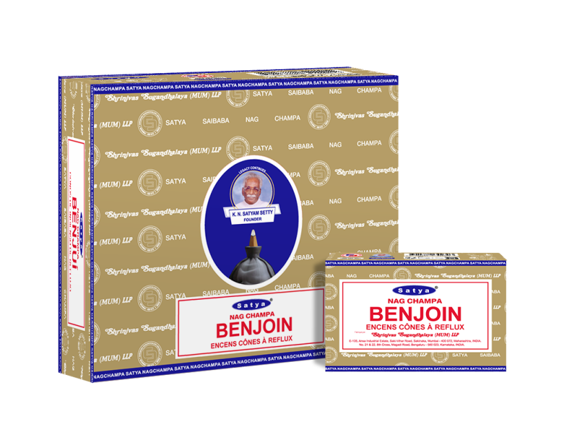 Satya Benzoin (Benzoe) Backflow Cones – Rückfluss-Effektkegel 10 Stück