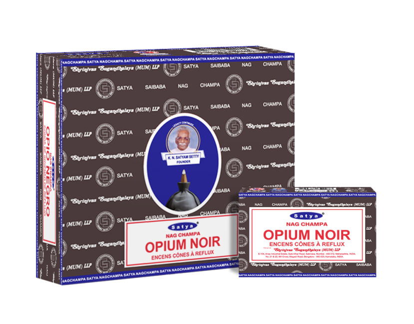 Satya Black Opium Backflow Cones – Rückfluss-Effektkegel 10 Stück