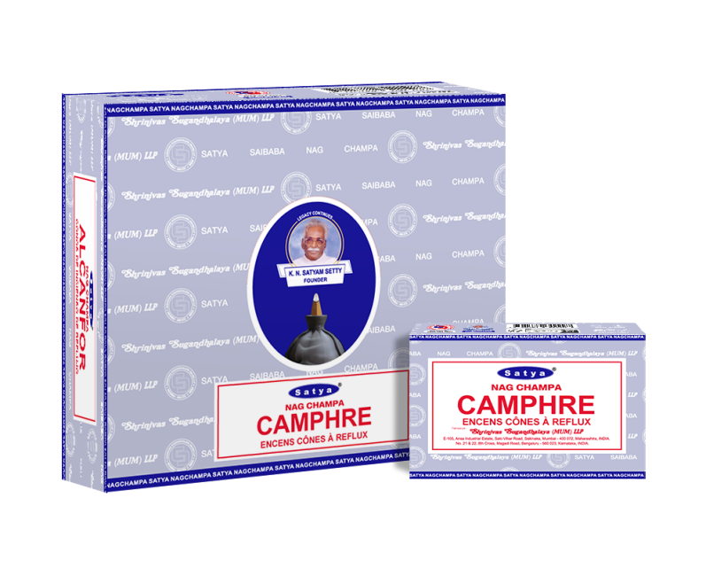 Satya Camphor (Kampfer) Backflow Cones – Rückfluss-Effektkegel 10 Stück